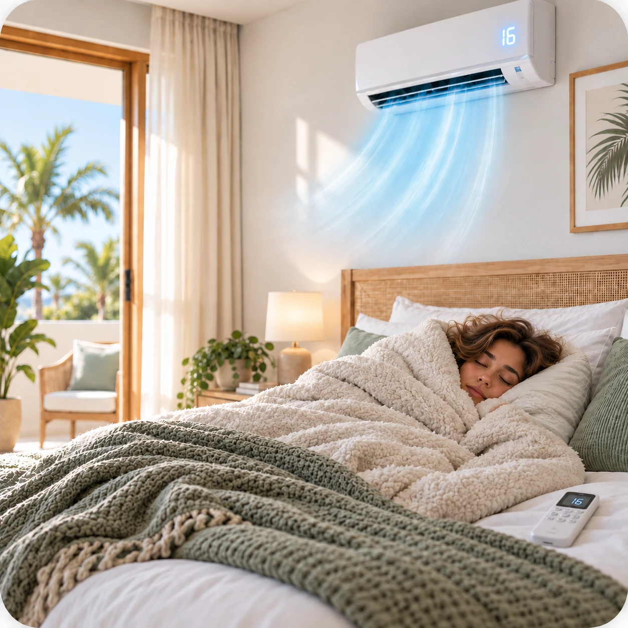 Air conditioner set to an unnecessarily low temperature